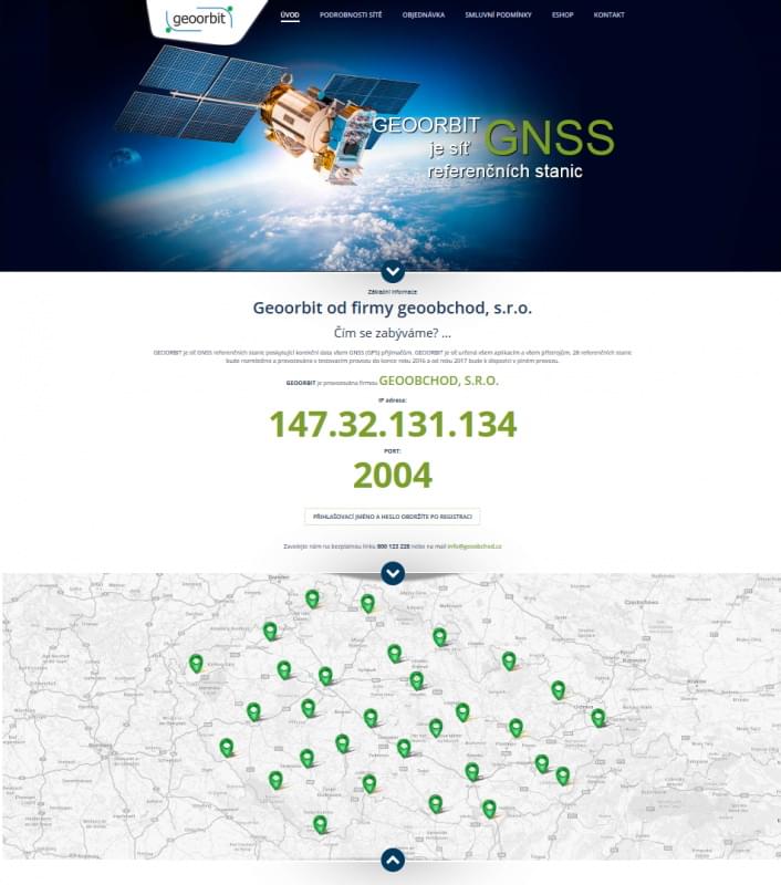 Korekční data geoorbit